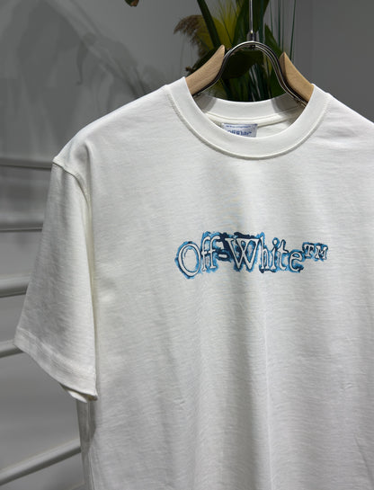 Cloudy Arrow Skate Logo Offwhite Tshirt For Men