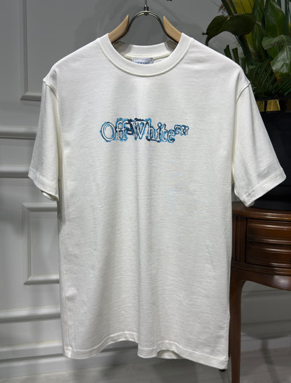 Cloudy Arrow Skate Logo Offwhite Tshirt For Men