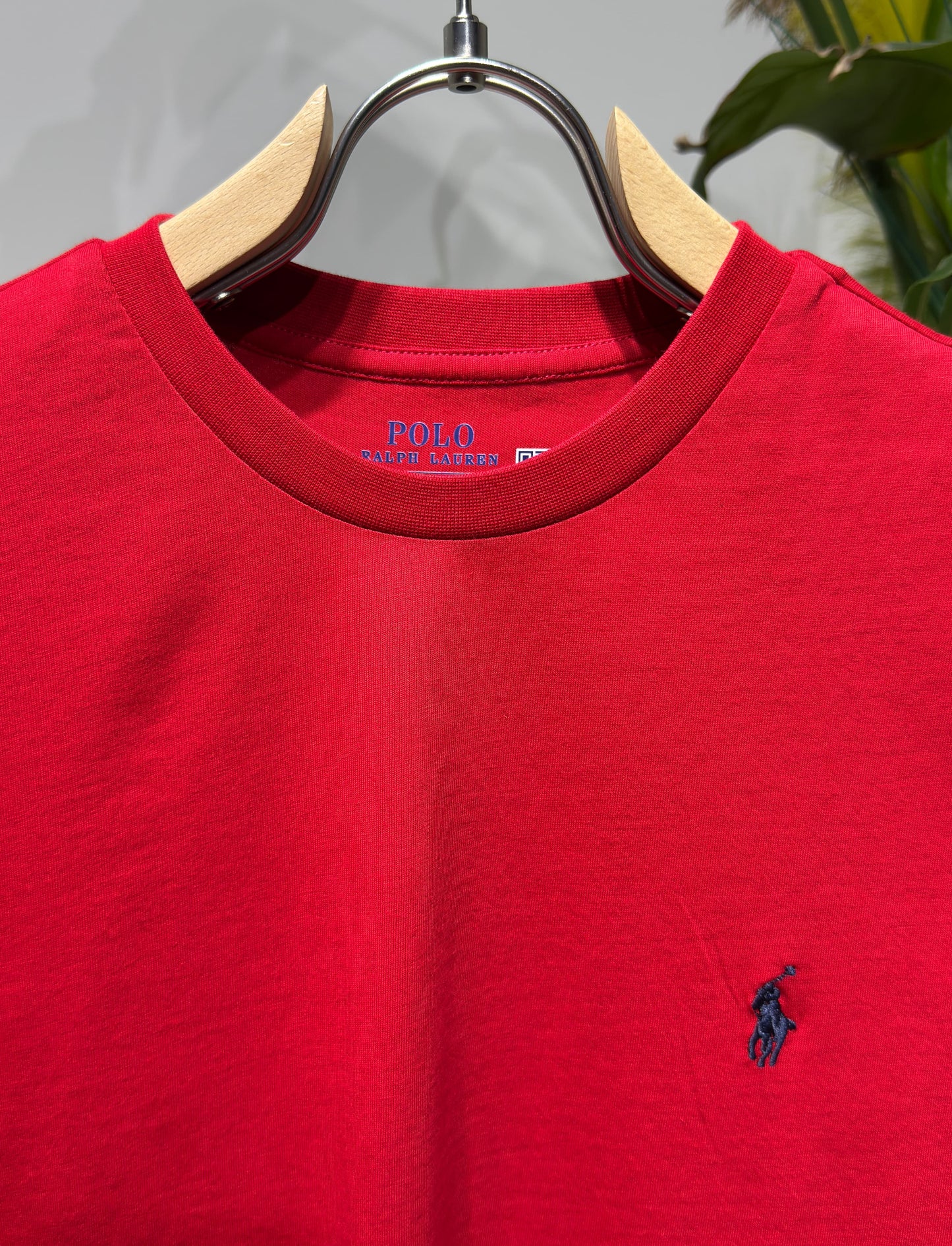 RL Embroidered Logo Red Tshirt For Men