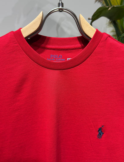 RL Embroidered Logo Red Tshirt For Men