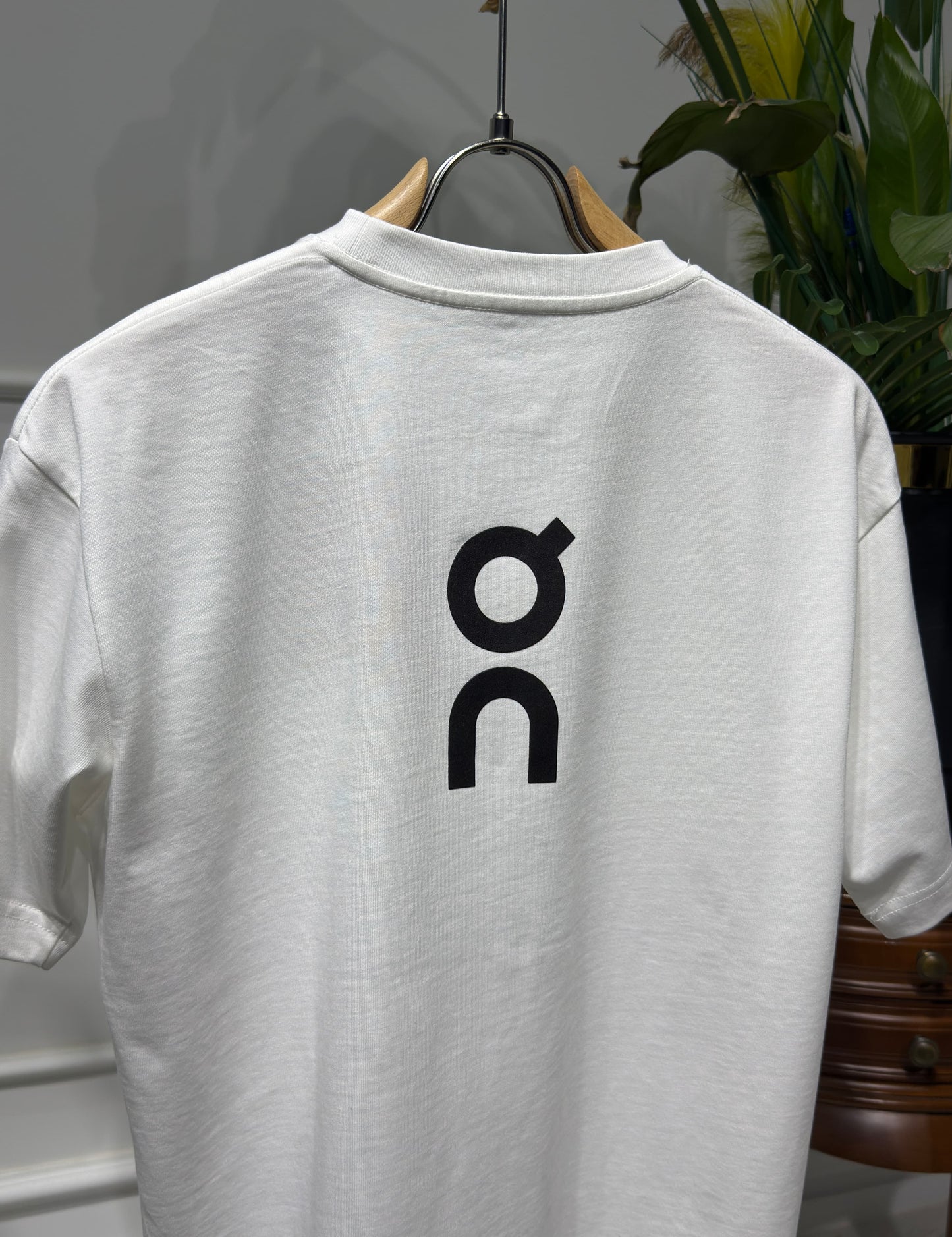 ON Rubber Logo White Tshirt For Men