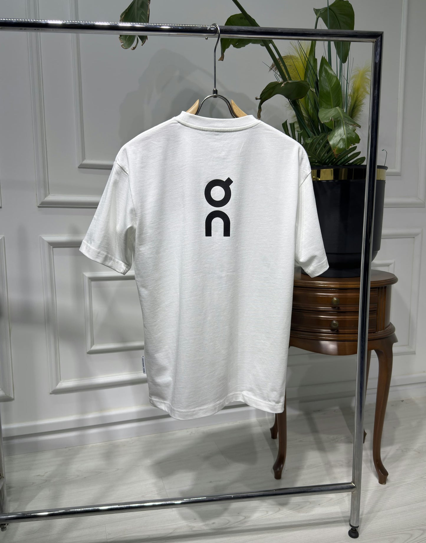 ON Rubber Logo White Tshirt For Men