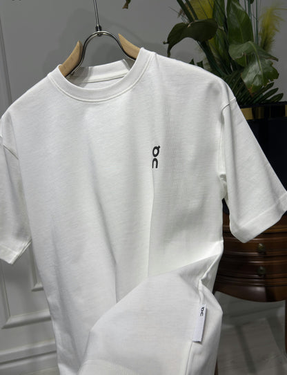ON Rubber Logo White Tshirt For Men