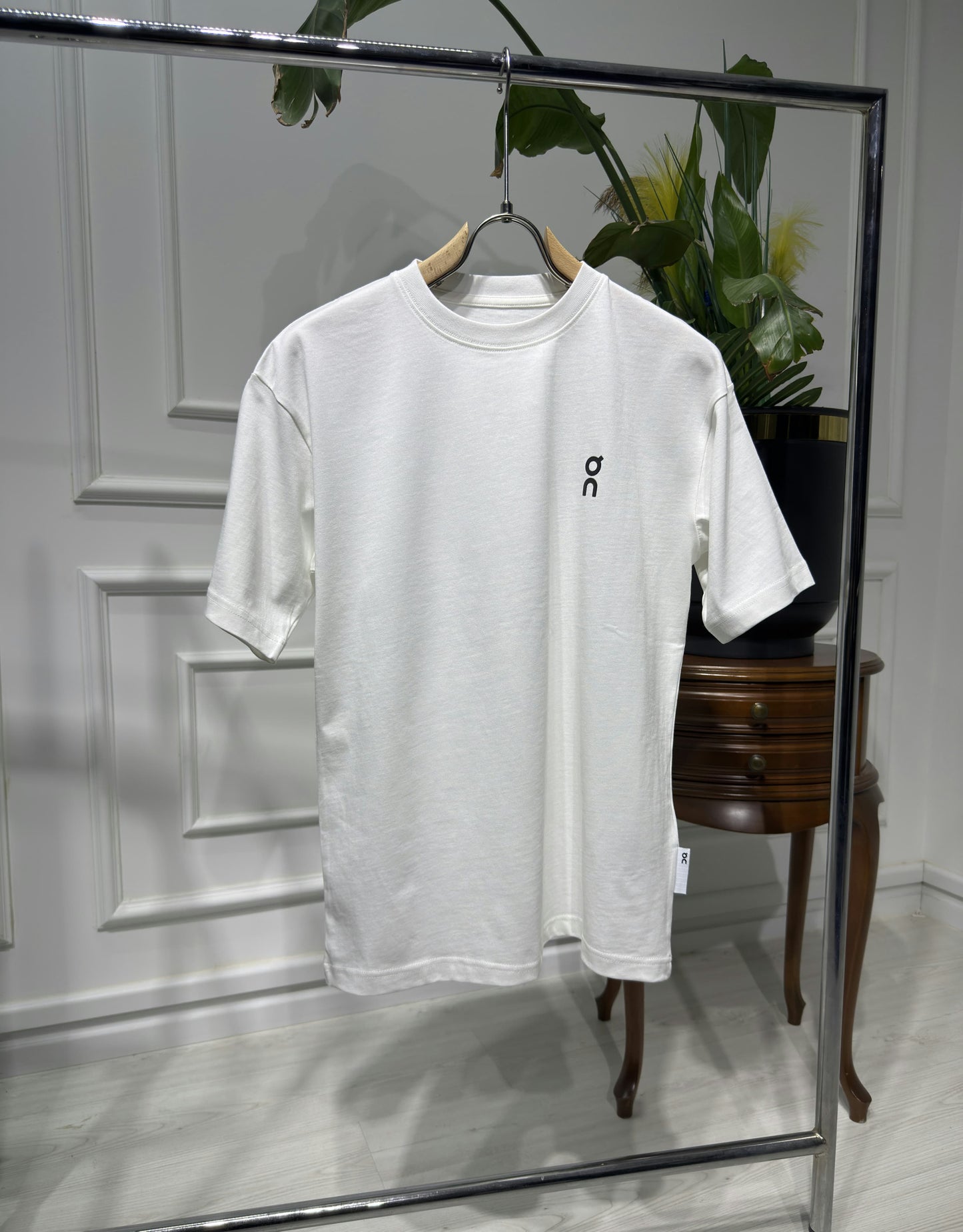 ON Rubber Logo White Tshirt For Men