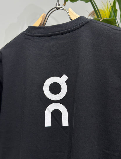 ON Rubber Logo Black Tshirt For Men