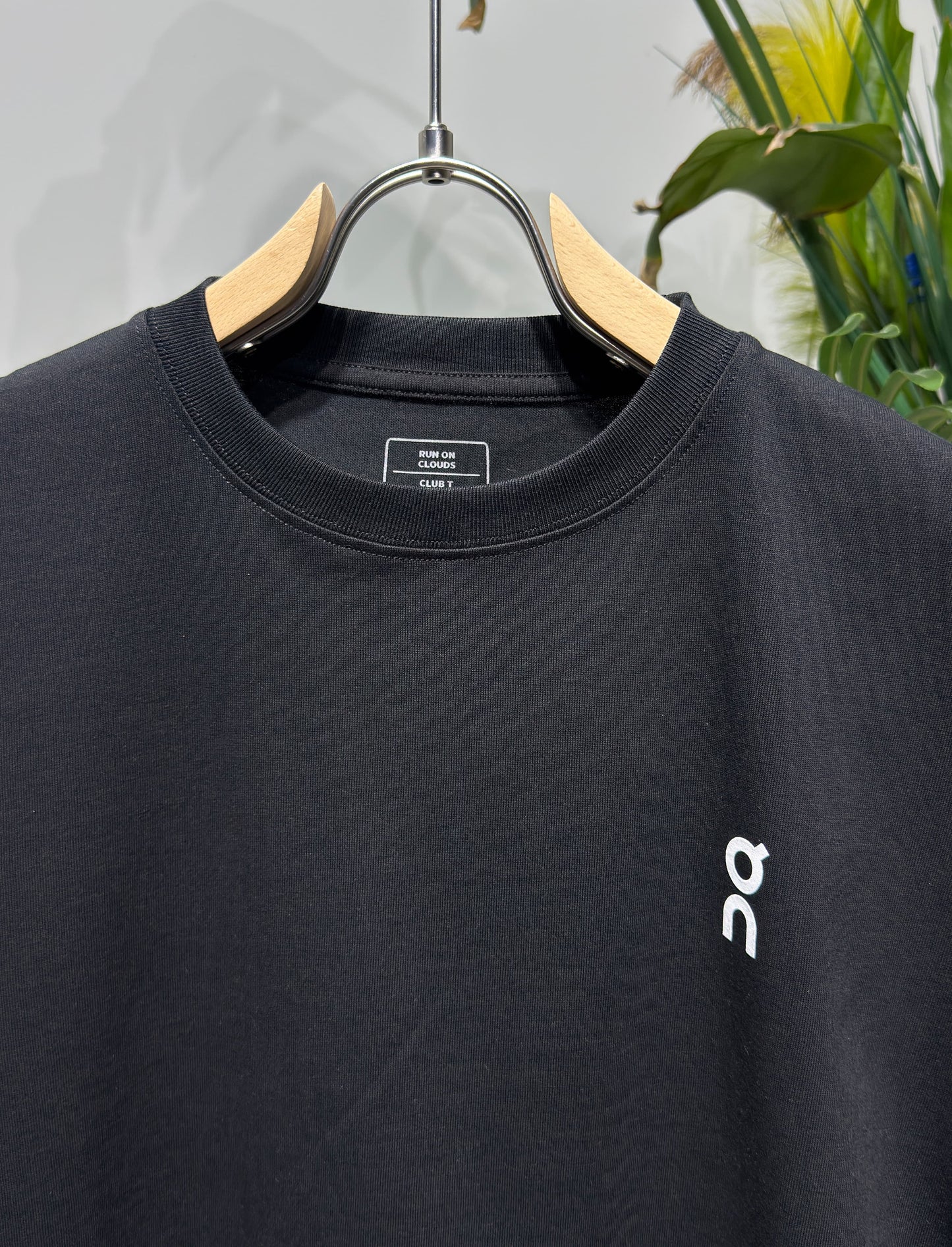ON Rubber Logo Black Tshirt For Men