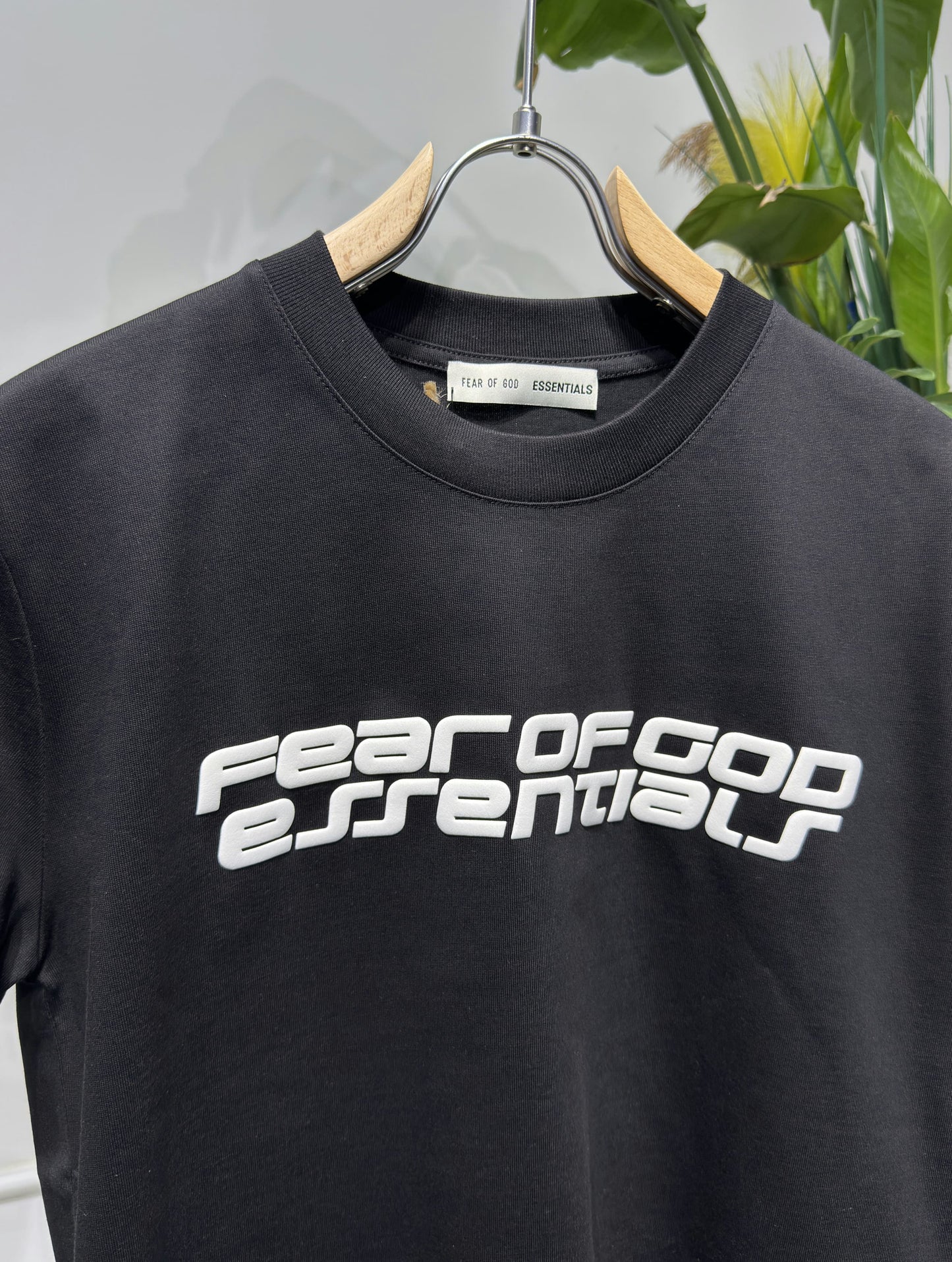 FOG Puff-Printed Logo Black Tshirt For Men