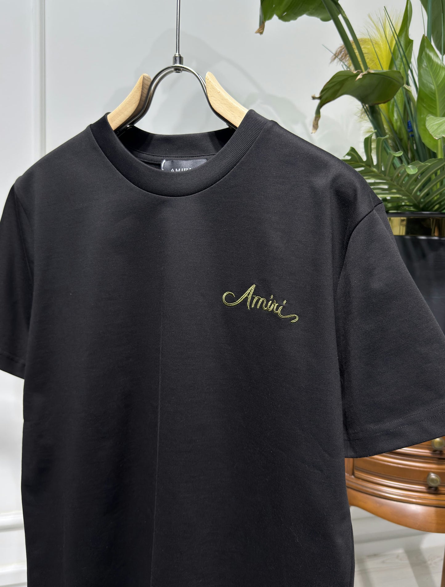 Amiri Bandana Embroidered Logo Relaxed Fit Tshirt For Men