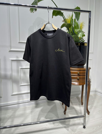 Amiri Bandana Embroidered Logo Relaxed Fit Tshirt For Men