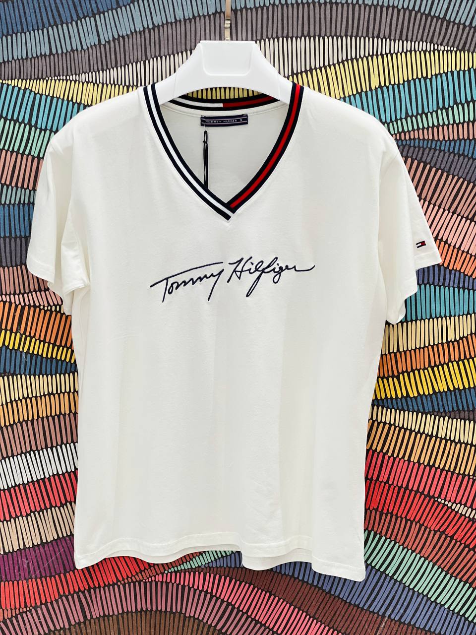 Tommy Hilfiger V-Neck Slimfit Tshirt For Women