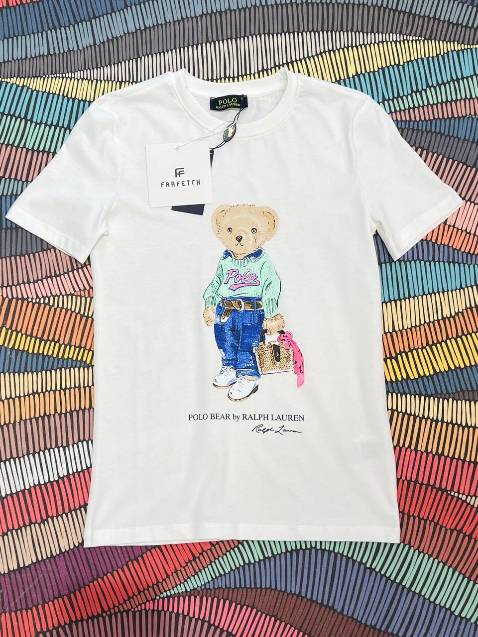 Polo Bear WhiteTshirt For Women