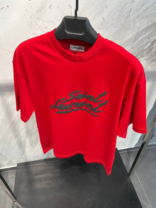 Saint Laurent Oversized Red Tshirt