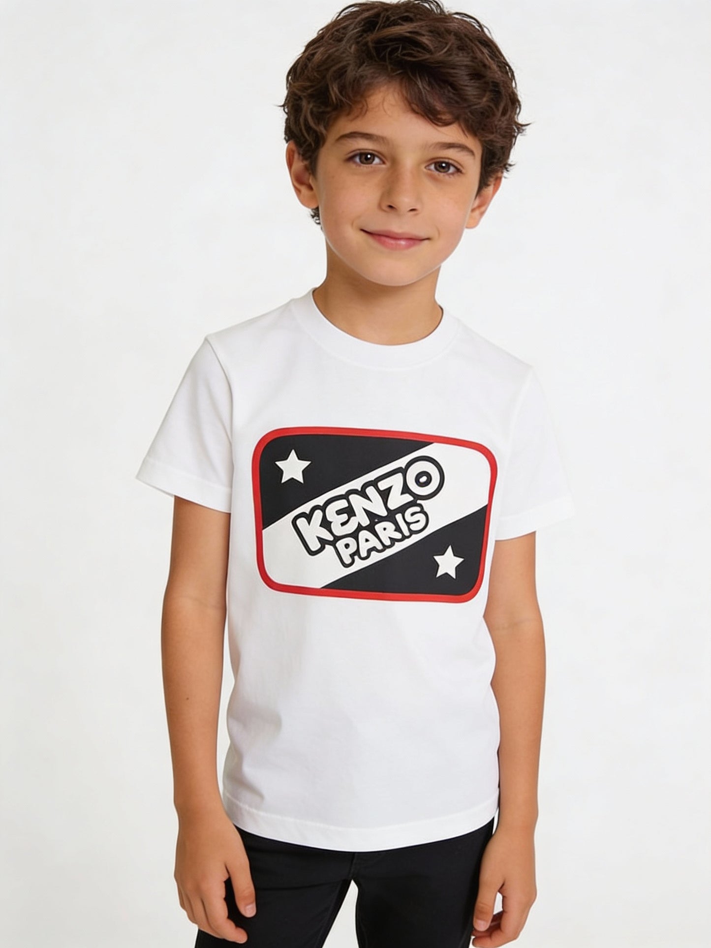KENZO PARIS Logo Printed Tshirt For Kids