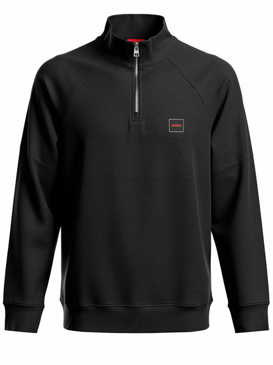 Hugo Boss Black Half-Zipper Sweatshirt For Men