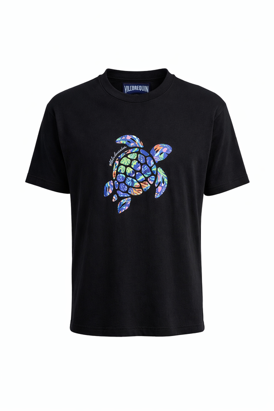 Vilebrequin Black Tshirt For Men