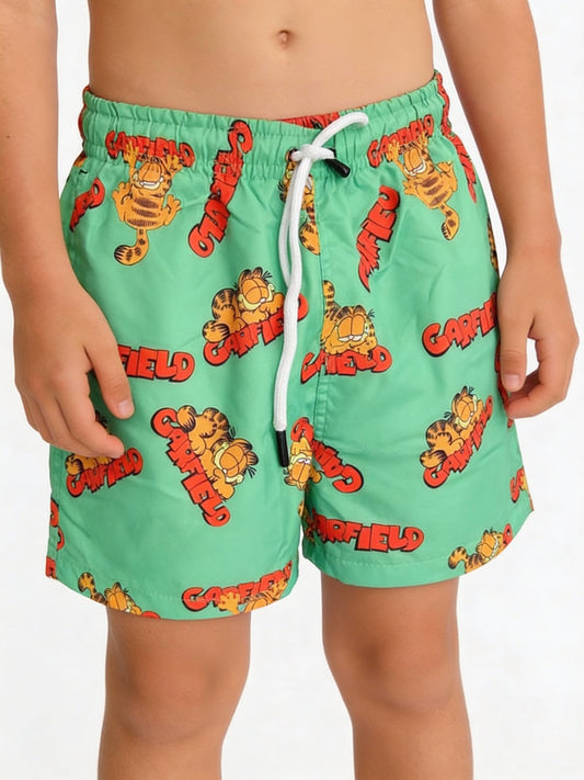 Moschino Green Swim Short For Kids