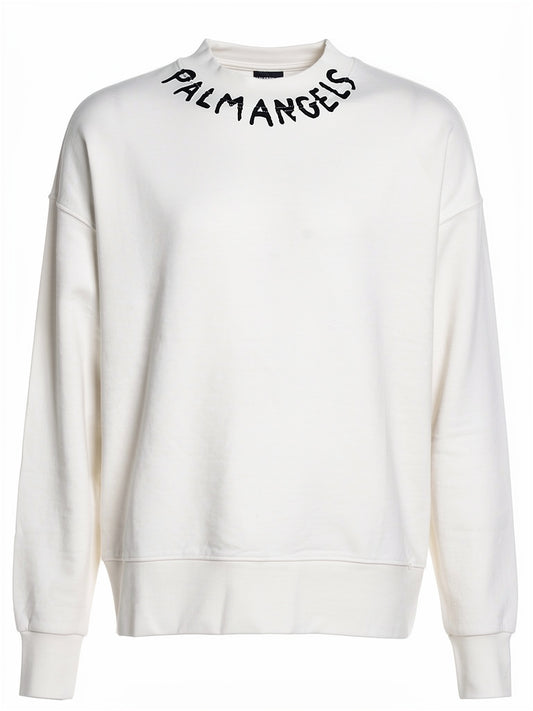 Palm Angels stain/cutting Oversized sweatshirt for men