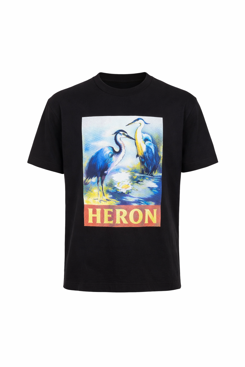 Heron Preston Logo Printed Slimfit Black Tshirt