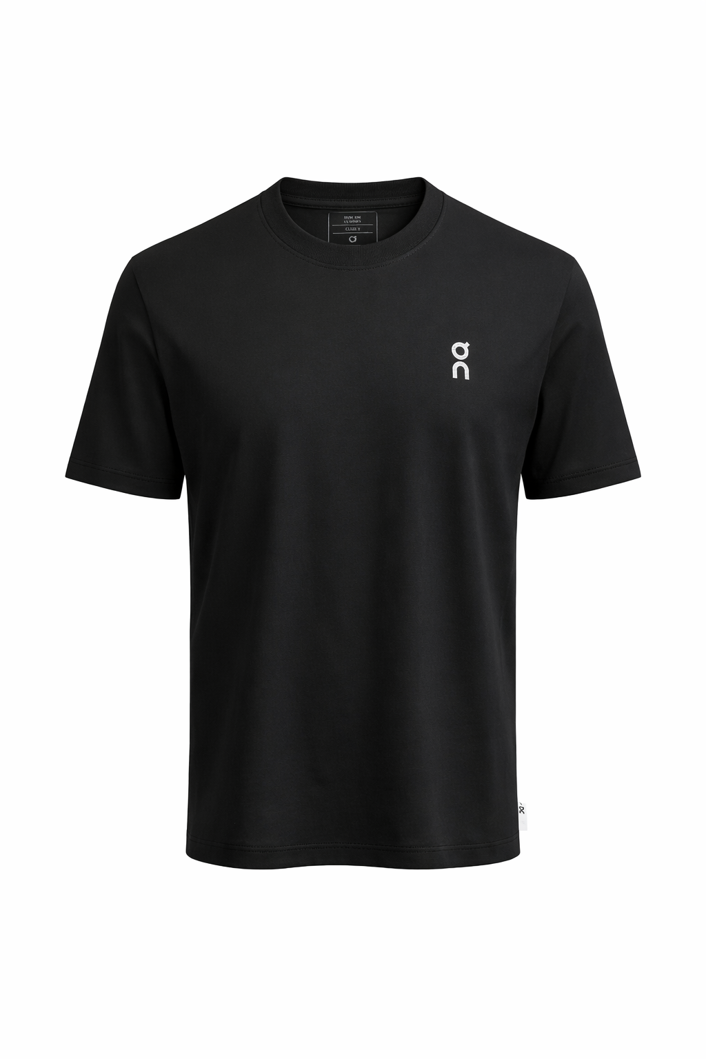 ON Rubber Logo Black Tshirt For Men