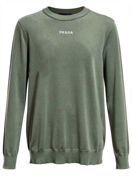 PRADA Olive Green Pullover  For Men