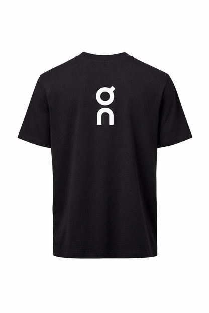 ON Rubber Logo Black Tshirt For Men
