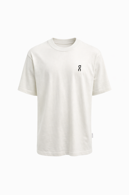ON Rubber Logo White Tshirt For Men