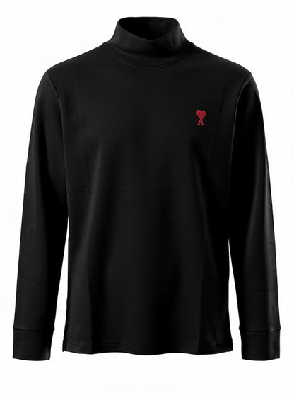 Ami paris high-neck black sweater Unisex