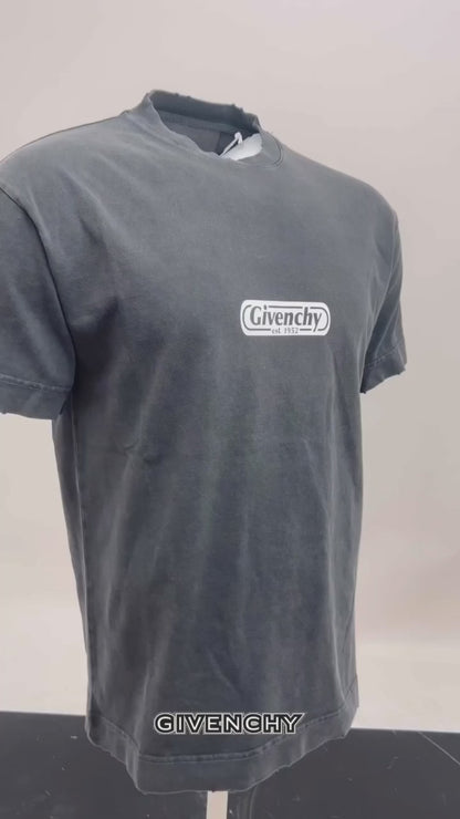 Givenchy Washed Grey Tshirt For Men