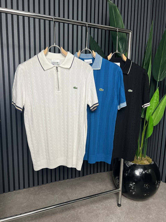 Lacoste Half-Zip Polo Tshirt For Men