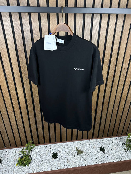 Scratch-Print Black Tshirt For Men