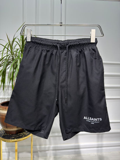 Allsaints Black Swim Short For Men