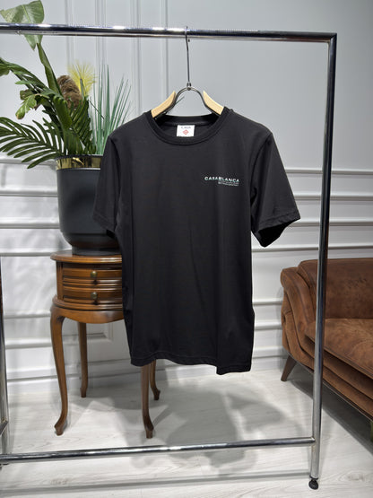 Glitch Orchid Black Tshirt For Men