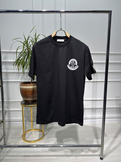 Logo-patch Black Tshirt For Men