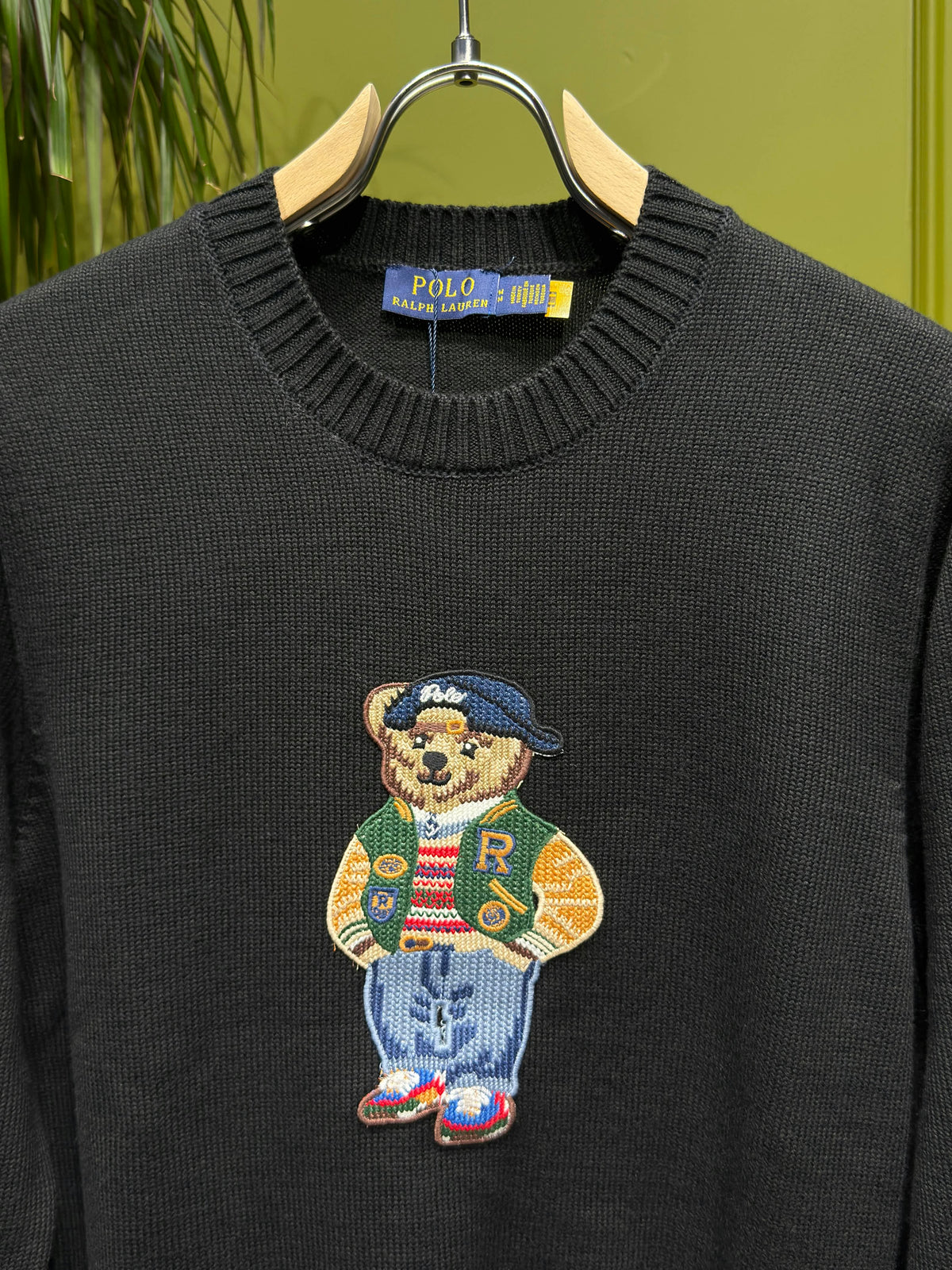Polo Bear Embroidered Logo Knitted Pullover For Men