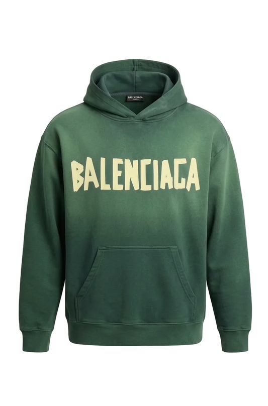 Balenciaga Green Box Fit Hoodie For Men