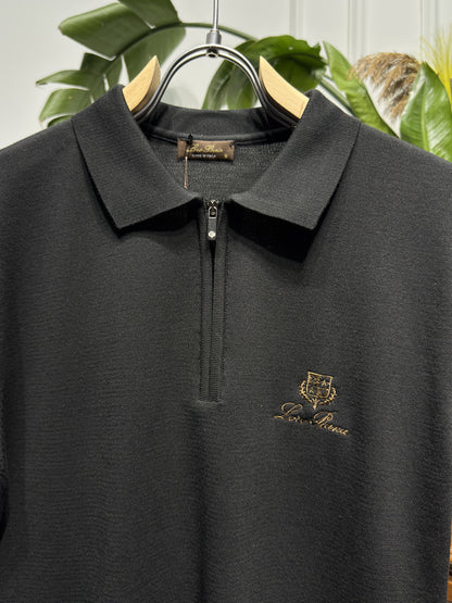 LP Embroidered Logo Black Triko For Men