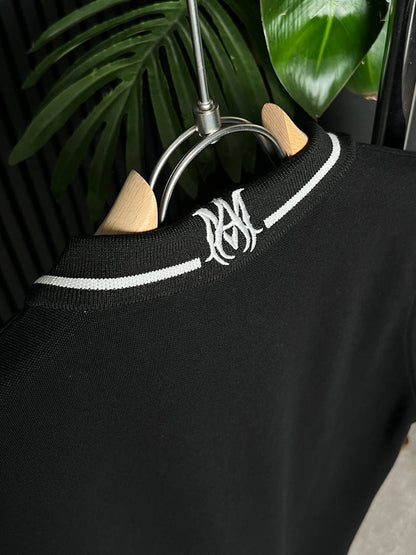 AMIRI Embroidered Logo Polo Tshirt For Men