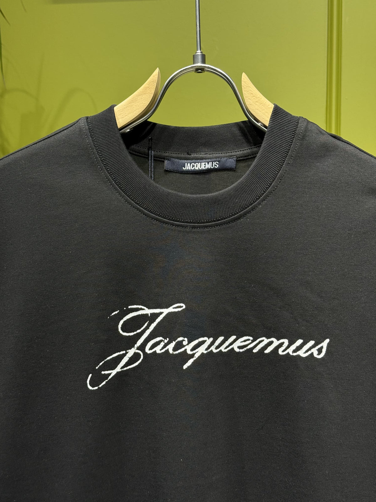 Jacquemus Logo Printed Black Tshirt For Men