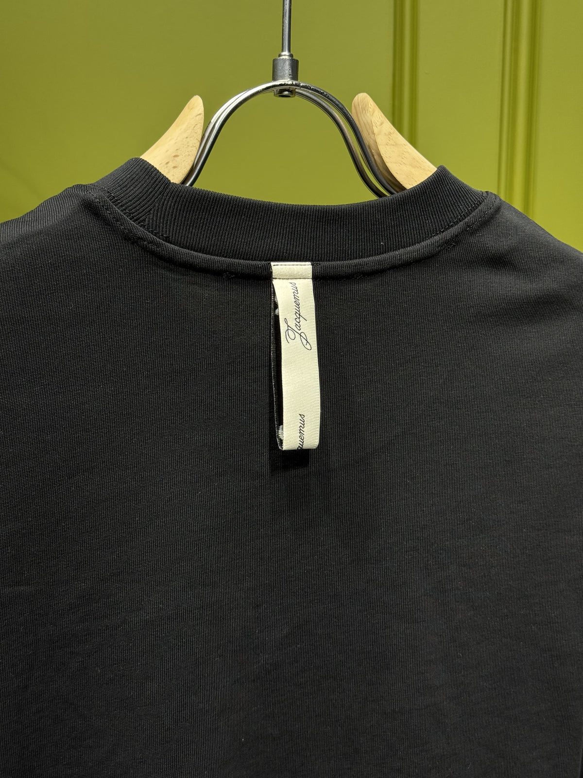 Jacquemus Logo Printed Black Tshirt For Men