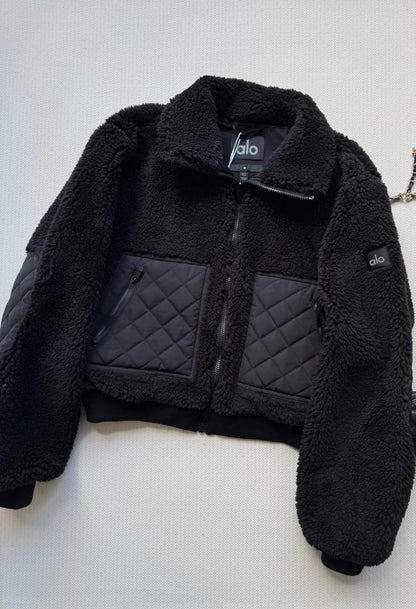 Sherpa Edge Bomber Jacket for Women