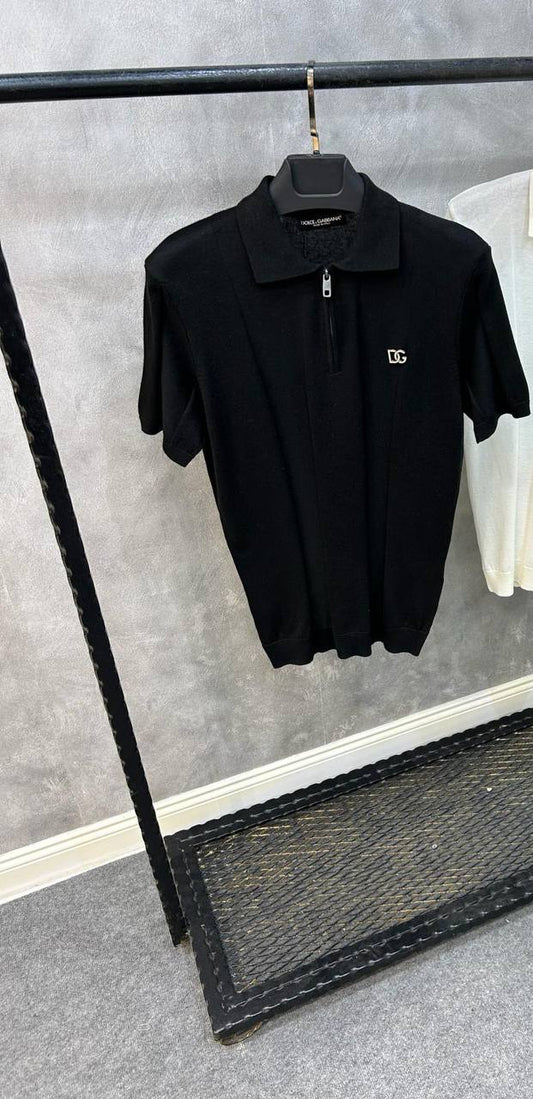 DG Black Triko Polo Tshirt For Men