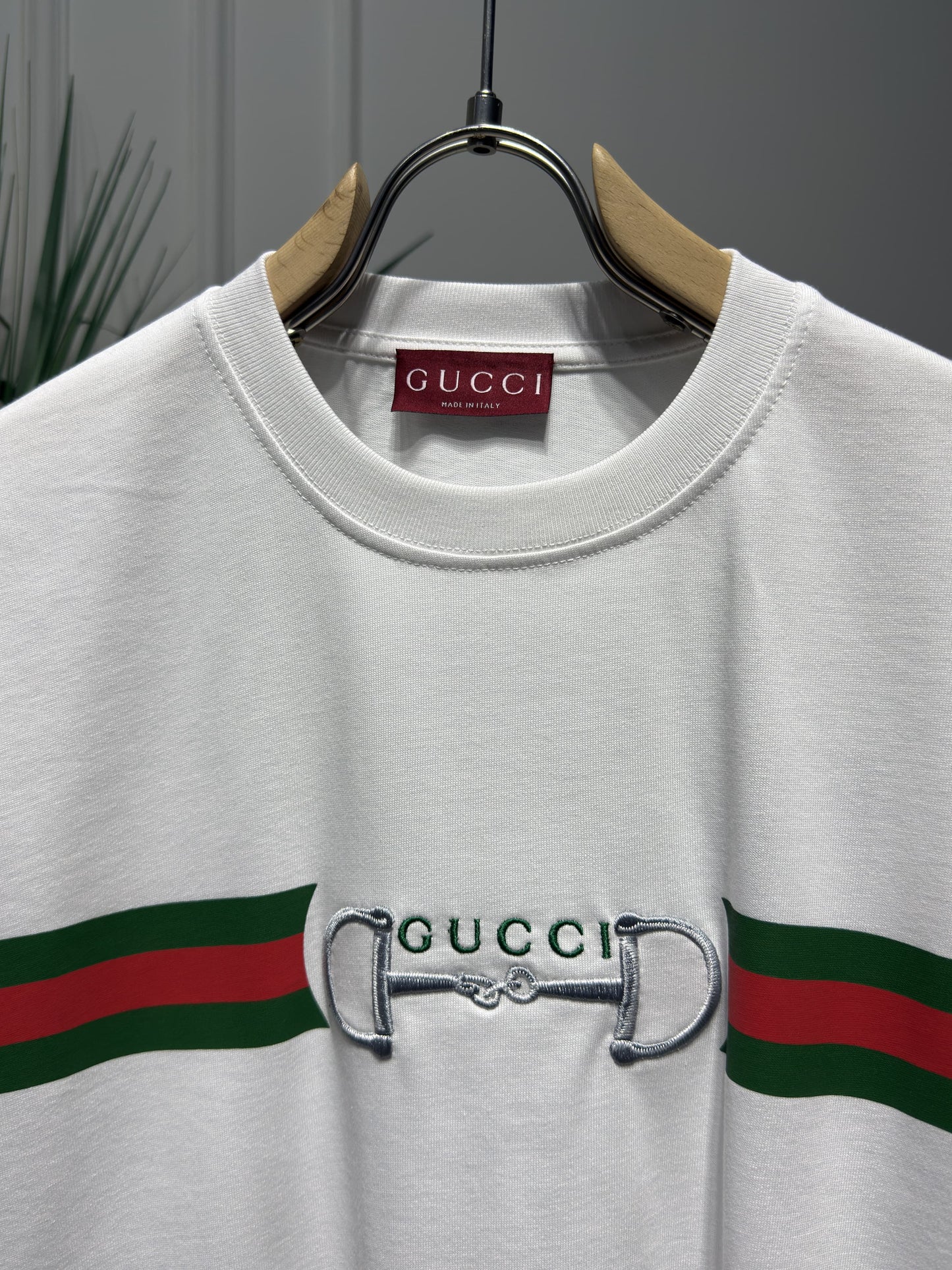 Embroidered Logo White Tshirt For Men