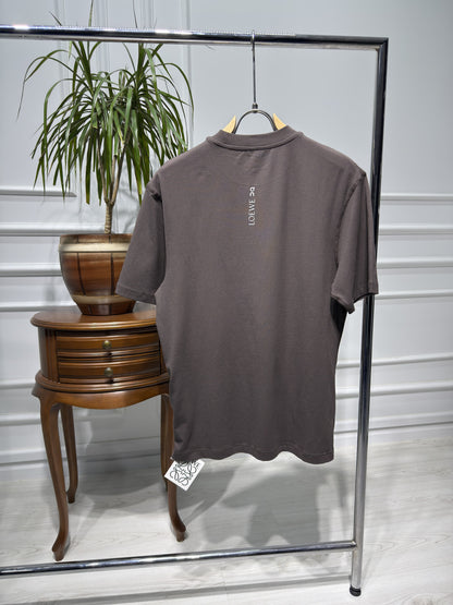 Loewe×On Reflective Logo Dark Brown Tshirt For Men