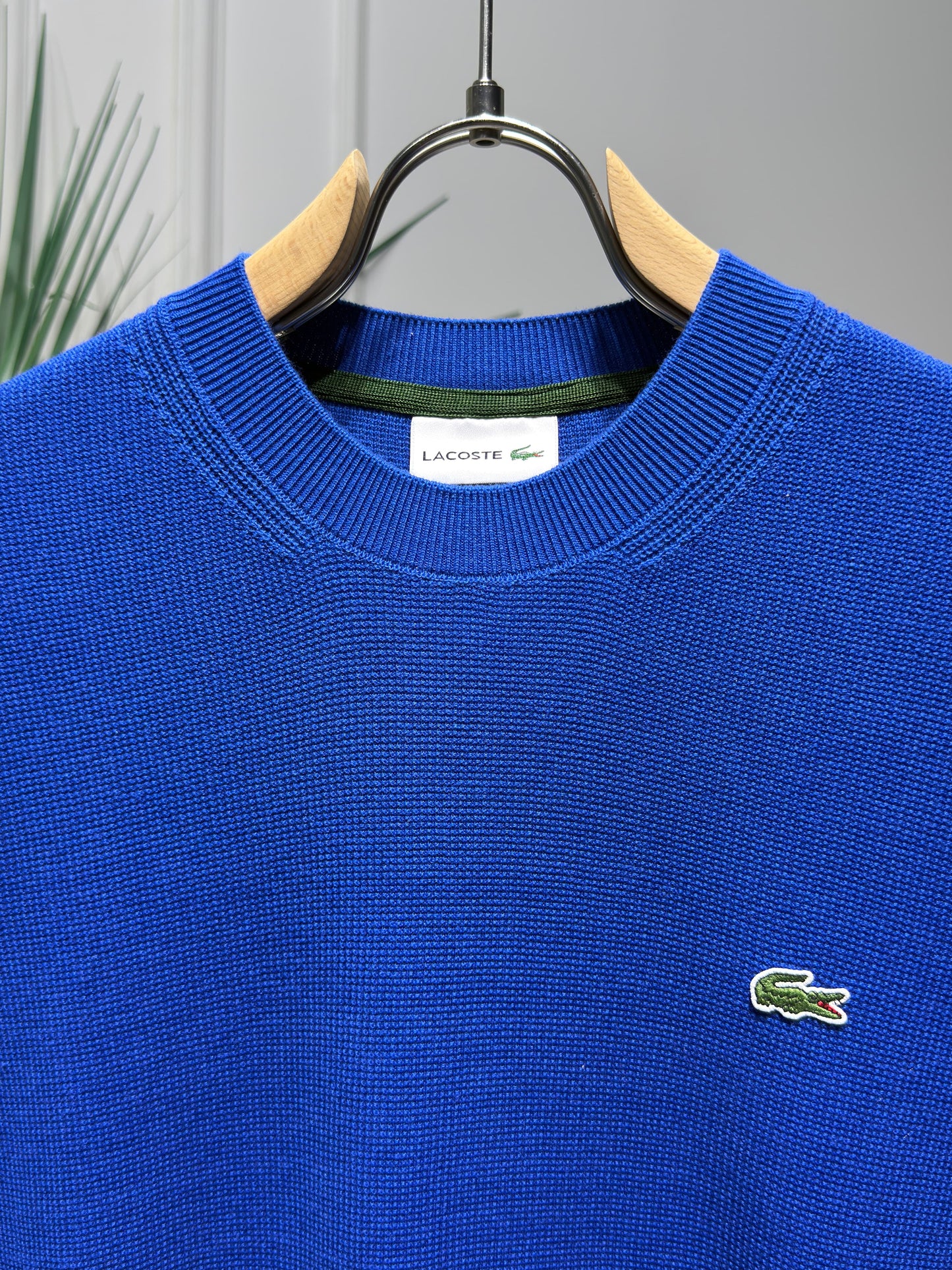 Lacoste Blue Knitted Tshirt For Men