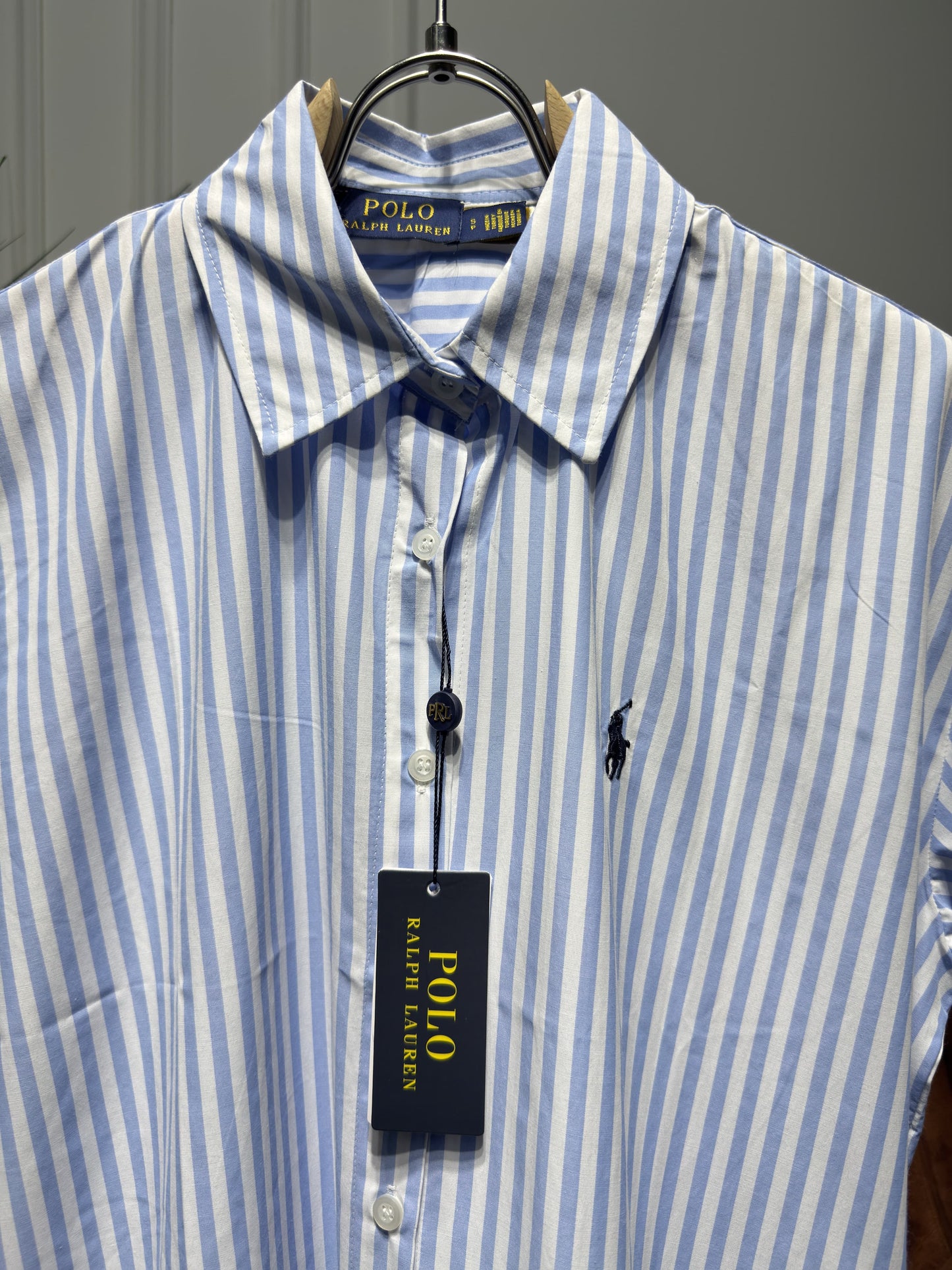 Striped Belted Shirt Dress For Women