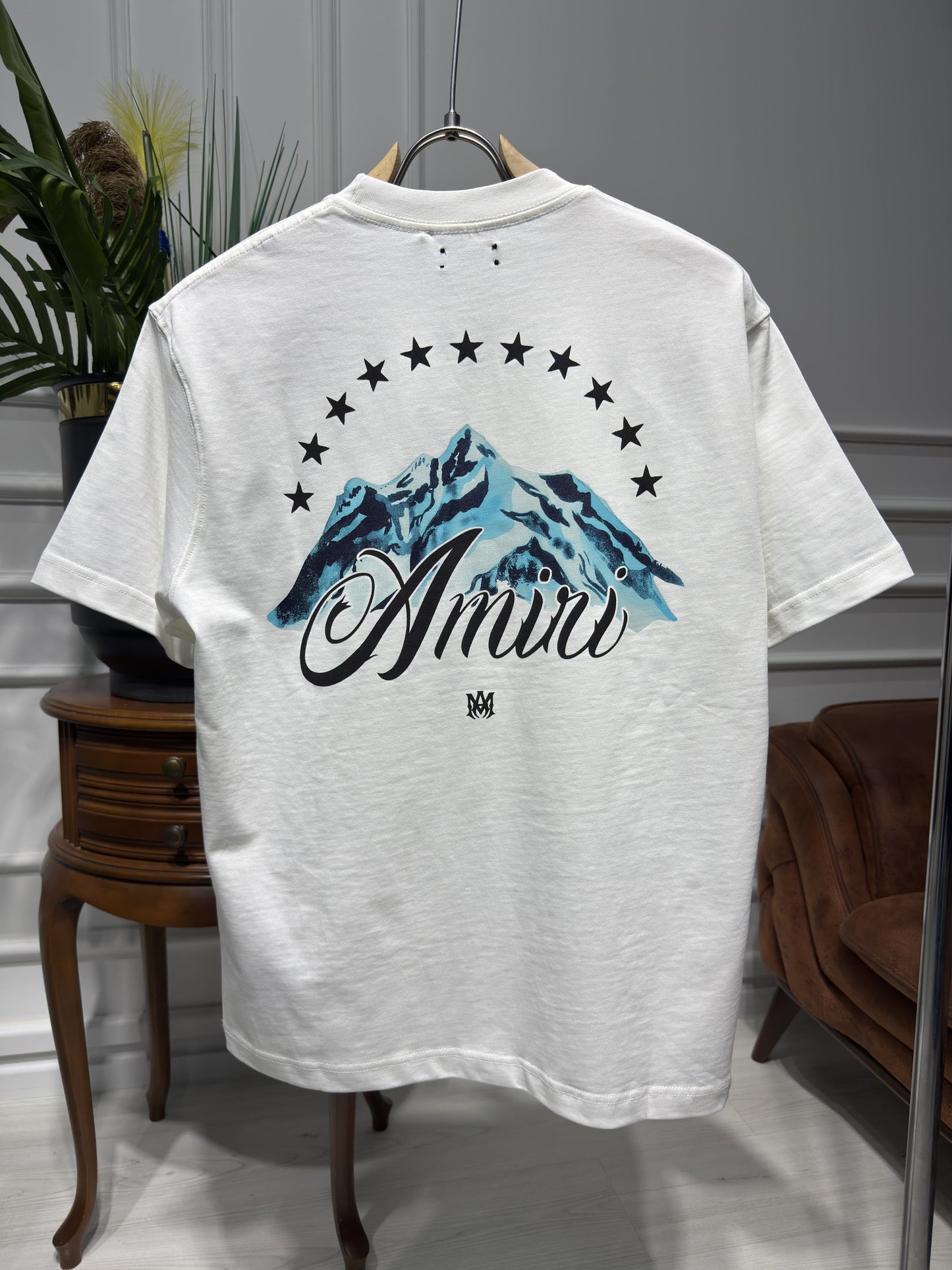 Amiri Mountain Tee White Tshirt For Men