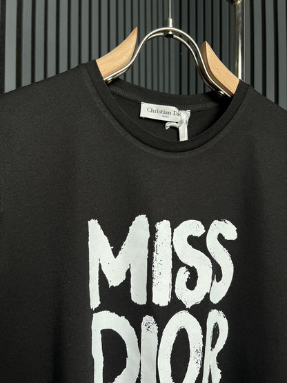 MISS DIOR Black Tshirt For Women