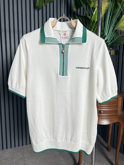 Knit Tennis Polo Shirt For Men