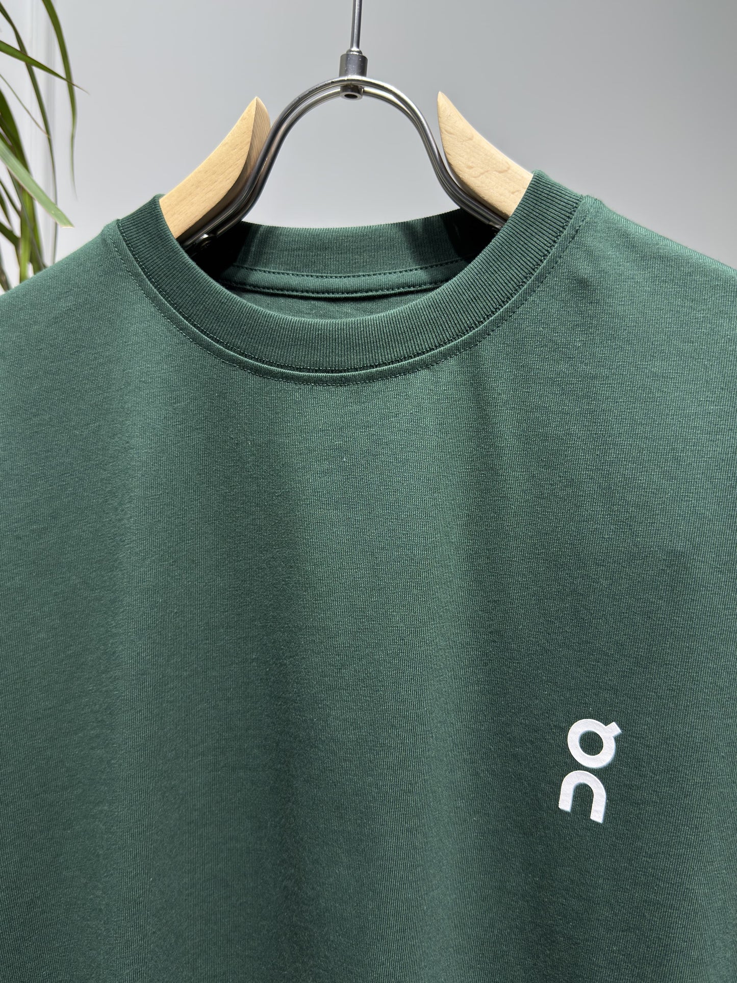 On Dark Green Relaxed-fit Tshirt For Men