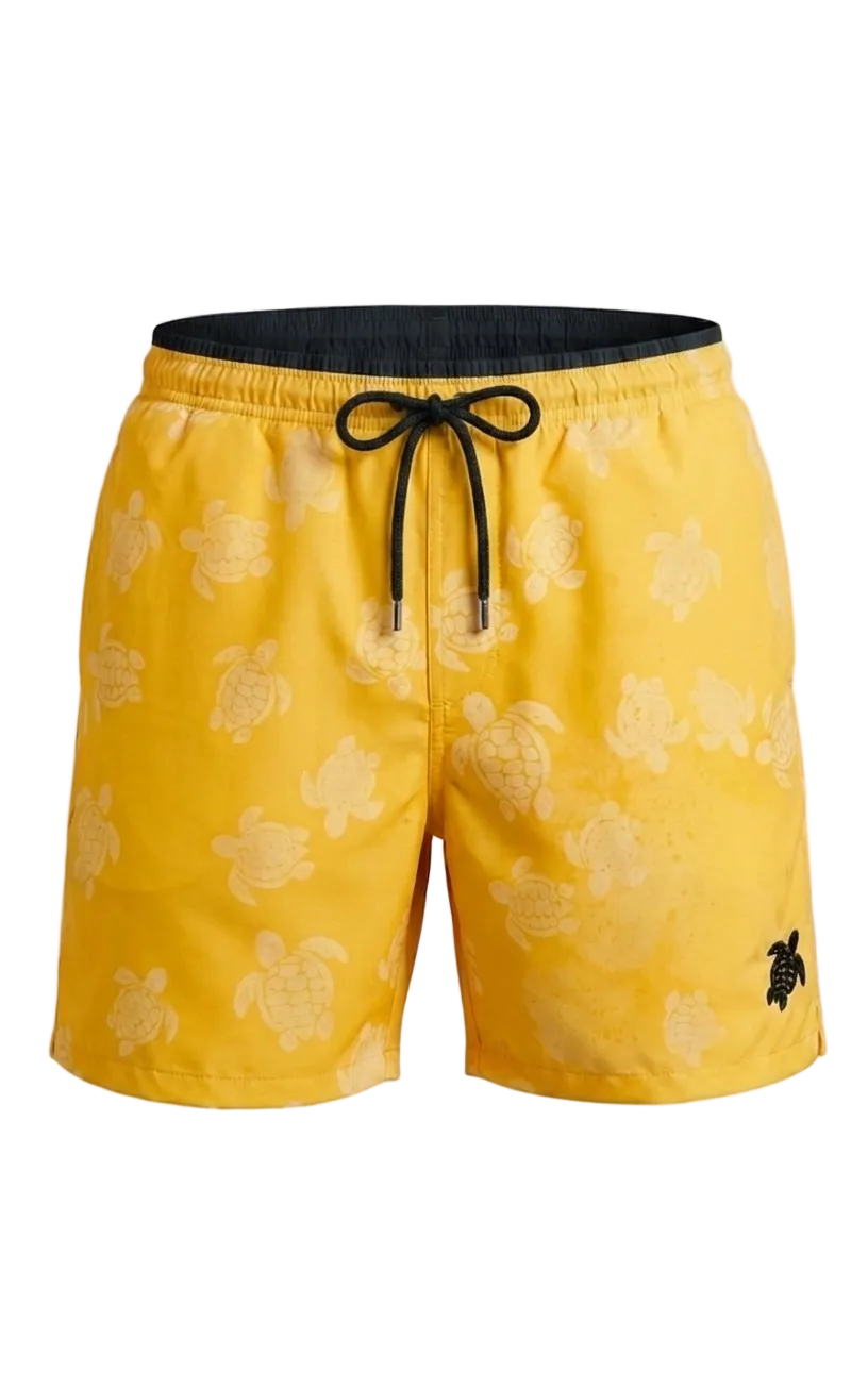 Vilebrequin Water Reactive Yellow Swim Short For Men
